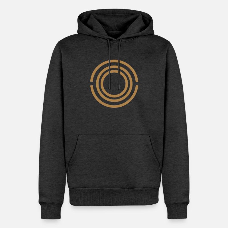 OOS - Protection Force, c, vector, Antares Symbol - Sweat à capuche Premium bio Homme - anthracite chiné