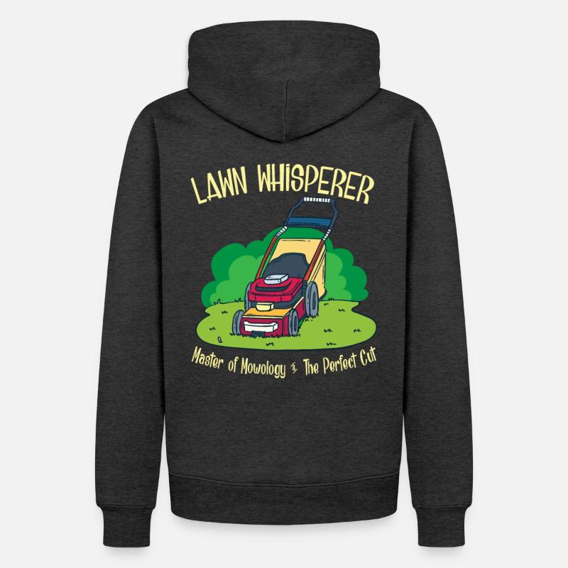 Gärtner Garten Rasenmäher Geschenk - Männer Premium Bio Hoodie - Anthrazit meliert