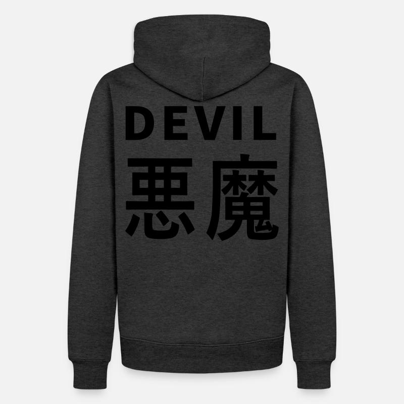 Devil's Kajni - Männer Premium Bio Hoodie - Anthrazit meliert