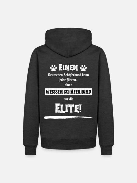 Einen deutschen Schäferhund kann jeder führen... - Männer Premium Bio Hoodie - Anthrazit meliert