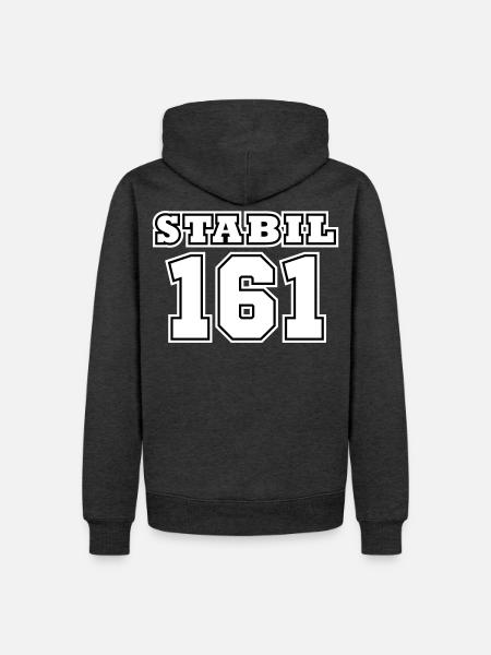STABIL 161 - FOOTBALL - Männer Premium Bio Hoodie - Anthrazit meliert