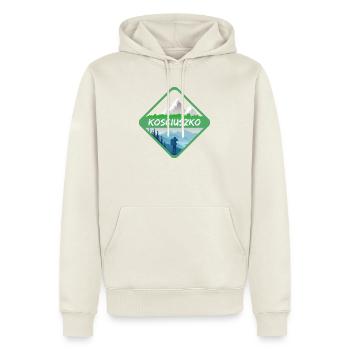 Geschenk für Kosciuszko - Männer Premium Bio Hoodie - Naturweiß - Vorne - Nico (187cm)