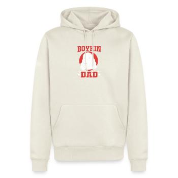 Boykin Spaniel - Männer Premium Bio Hoodie - Naturweiß - Vorne - Nico (187cm)