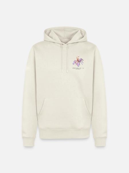 Hymenocera picta – Harlekingarnele - Männer Premium Bio Hoodie - Naturweiß