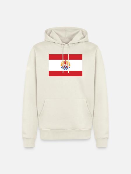 Polynésie - Männer Premium Bio Hoodie - Naturweiß