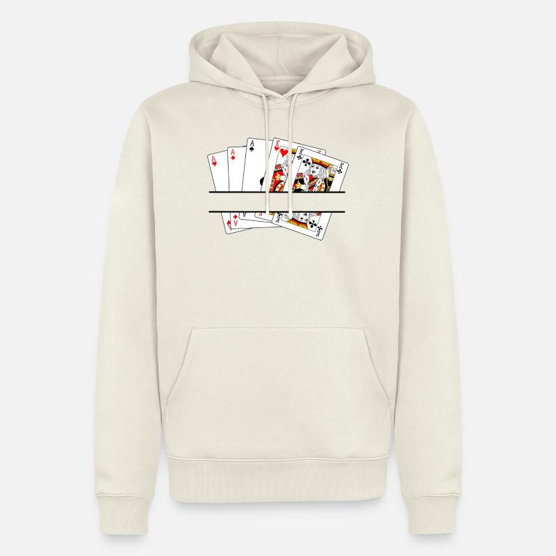 Bannière de texte complet de la maison Sweat à capuche Premium bio Homme