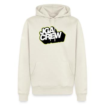 Bachelor Party Crew 3D-Typo 3C - Men’s Premium Organic Hoodie - off white - Front - Nico (187cm)