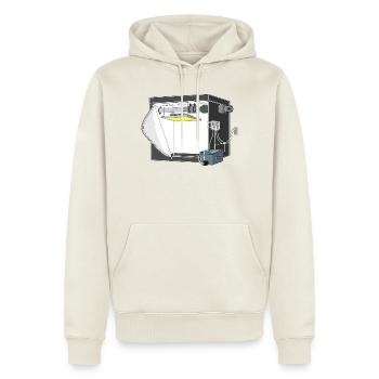 Cannabis Grow Tent, Cannabis Grow Box, grow zelt - Männer Premium Bio Hoodie - Naturweiß - Vorne - Nico (187cm)