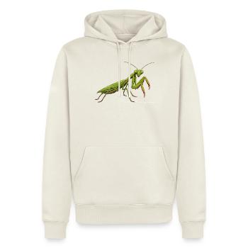 Gottesanbeterin Fangschrecke Mantis Religiosa - Männer Premium Bio Hoodie - Naturweiß - Vorne - Nico (187cm)