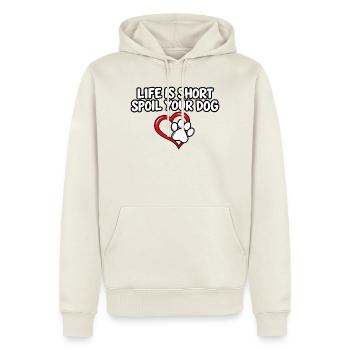 Hundeliebhaber Haustiereltern Hundemama Papa Fell Mama Kunst - Männer Premium Bio Hoodie - Naturweiß - Vorne - Nico (187cm)