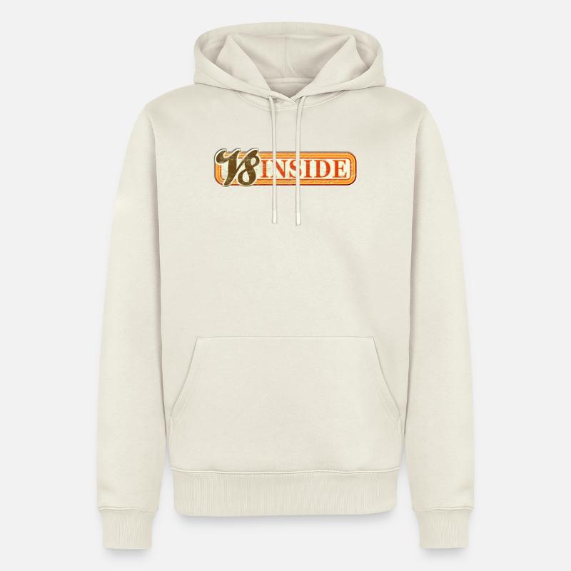 V8 Inside - Männer Premium Bio Hoodie - Naturweiß