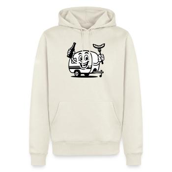 Its Camping Time - Männer Premium Bio Hoodie - Naturweiß - Vorne - Nico (187cm)