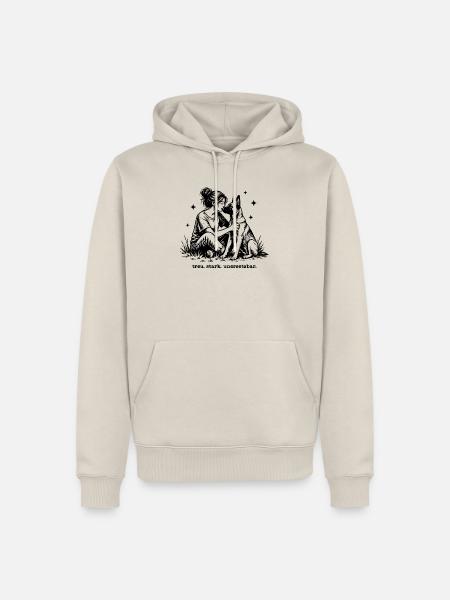 Hund Malinois - Treu - Stark - Unersetzbar - Männer Premium Bio Hoodie - Beige