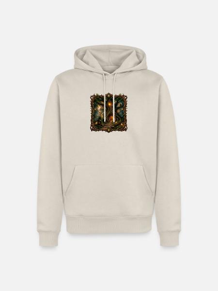 Magischer Baum - Männer Premium Bio Hoodie - Beige