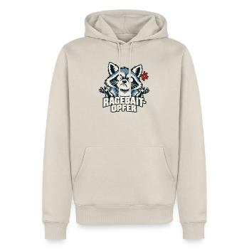Ragebait Opfer Waschbär Jugendwort 2026 lustig - Männer Premium Bio Hoodie - Beige - Vorne - Thijin (182cm)