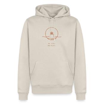 50. Geburtstagsgeschenk – 50. Immer noch kein Plan. - Männer Premium Bio Hoodie - Beige - Vorne - Thijin (182cm)