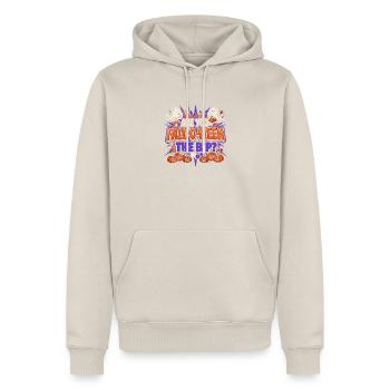Bist du der BIP-Verhaltensanalyst - Männer Premium Bio Hoodie - Beige - Vorne - Thijin (182cm)