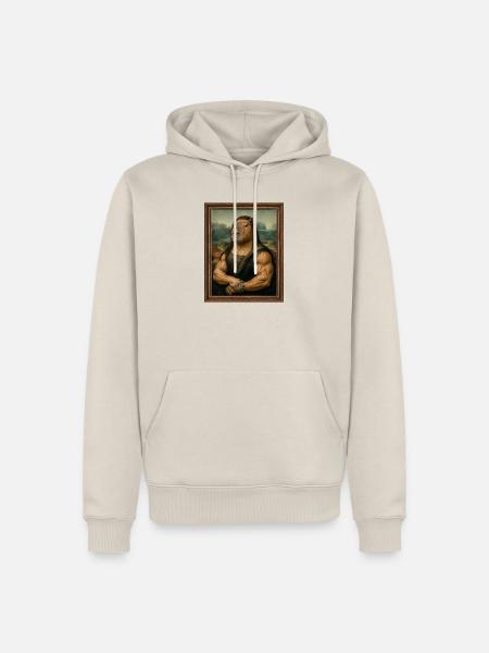 Muskulöse Kapybara - Männer Premium Bio Hoodie - Beige