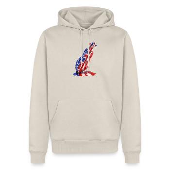 Dulcimer Musiker Zupfinstrument Hackbrett USA - Männer Premium Bio Hoodie - Beige - Vorne - Thijin (182cm)