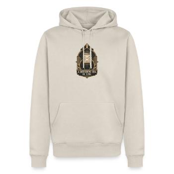 Eine andere Ära der Zeit Uhrenfans - Männer Premium Bio Hoodie - Beige - Vorne - Thijin (182cm)