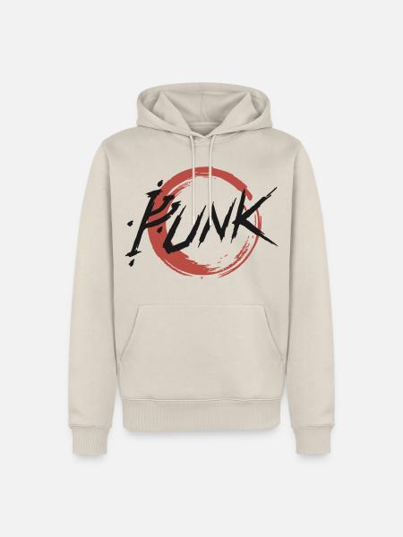 G-PUNK – Widerstand (Weiß) - Männer Premium Bio Hoodie - Beige