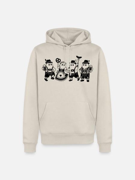 Bayerische Geister - Männer Premium Bio Hoodie - Beige