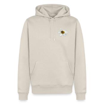 Chafer à abeilles - Sweat à capuche Premium bio Homme - beige - Devant - Thijin (182cm) & Selfina (174cm)