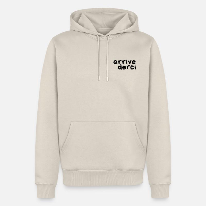 arrivederci - Männer Premium Bio Hoodie - Beige