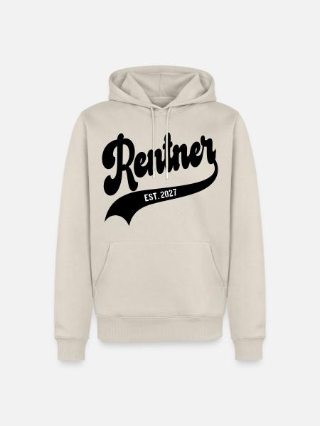 Abschied Rentner 2027 - Männer Premium Bio Hoodie - Beige