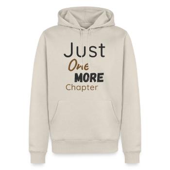 Nur Noch Ein Kapitel Shirt - Männer Premium Bio Hoodie - Beige - Vorne - Thijin (182cm) & Selfina (174cm)