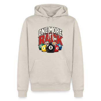 One More Rack Billard Design - Männer Premium Bio Hoodie - Beige - Vorne - Thijin (182cm)