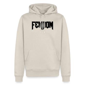 Femdoom - Männer Premium Bio Hoodie - Beige - Vorne - Thijin (182cm)