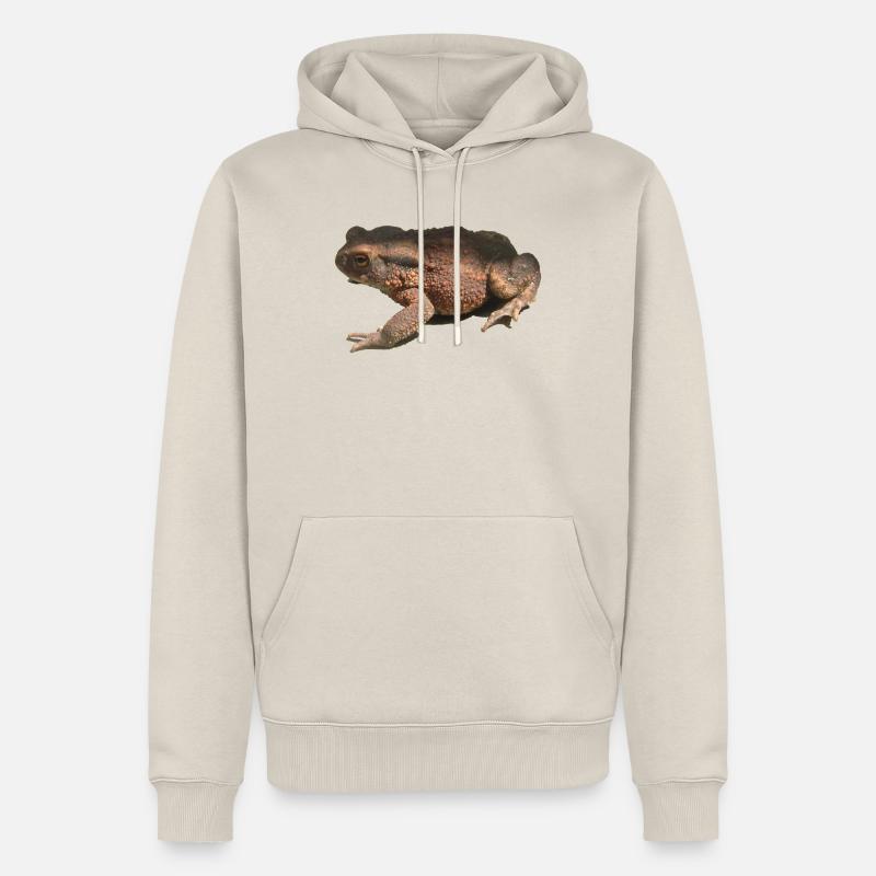 crapaud - Sweat à capuche Premium bio Homme - beige