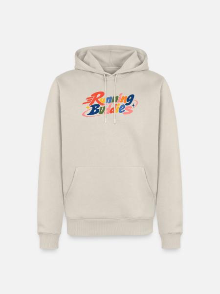 Running Buddies Retro - Männer Premium Bio Hoodie - Beige
