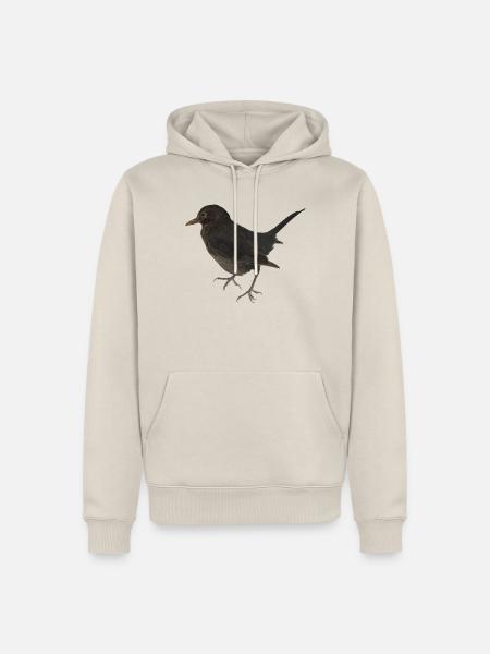 Amsel - Männer Premium Bio Hoodie - Beige