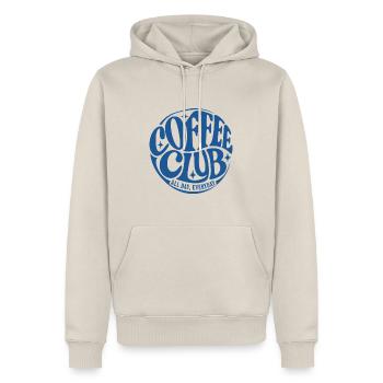 Coffee Club - Männer Premium Bio Hoodie - Beige - Vorne - Thijin (182cm)
