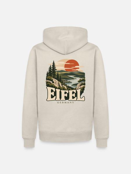 Eifel Germany Wild Nature - Männer Premium Bio Hoodie - Beige