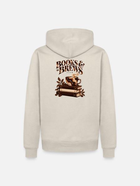Books & Brews Club - Männer Premium Bio Hoodie - Beige