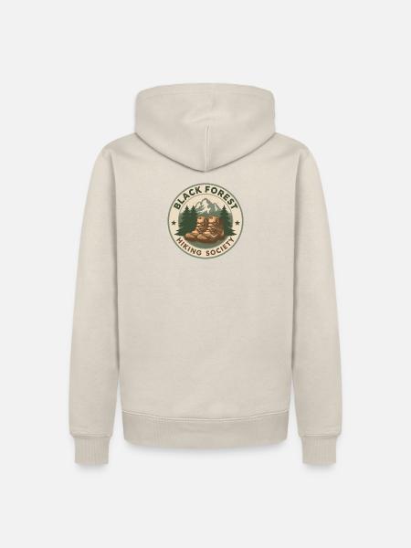 Black Forest Hiking Society - Männer Premium Bio Hoodie - Beige