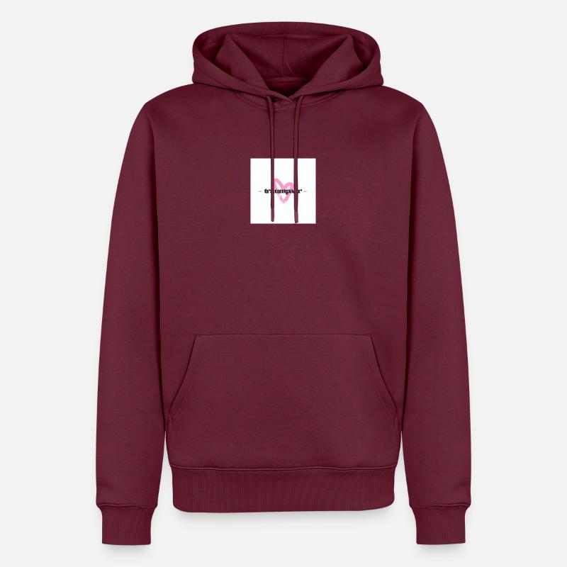 Traumpaar 2024 - Männer Premium Bio Hoodie - Burgunderrot