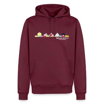Hello Kitty Et Ses Amis Fesses - Sweat à capuche Premium bio Homme - bourgogne - Devant - Nico (187cm)