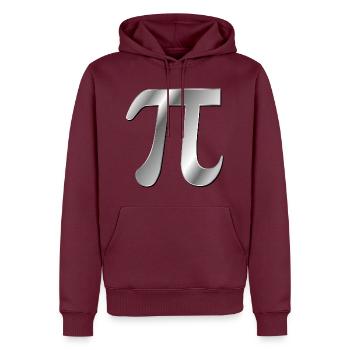 Zahl Pi Mathematik - Männer Premium Bio Hoodie - Burgunderrot - Vorne - Nico (187cm)