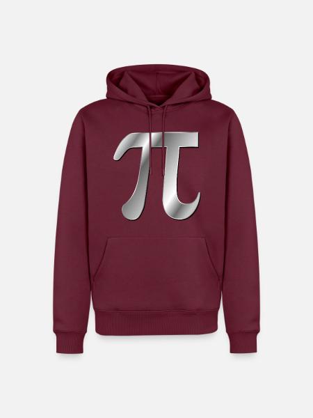 Zahl Pi Mathematik - Männer Premium Bio Hoodie - Burgunderrot