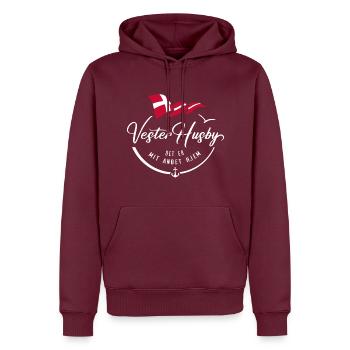 VESTER HUSBY - Ma résidence secondaire - w - Sweat à capuche Premium bio Homme - bourgogne - Devant - Nico (187cm)