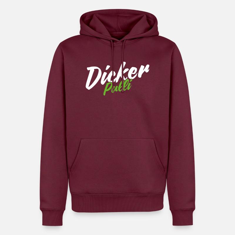 Imprimer « Pull épais » - Sweat à capuche Premium bio Homme - bourgogne