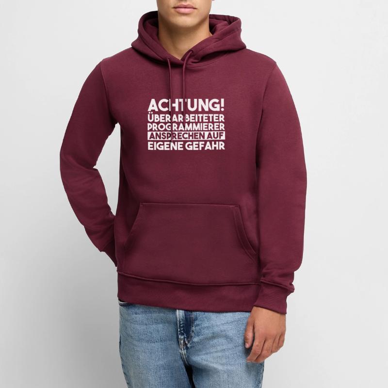 Programmieren Entwickler Coder Programmierer Männer Premium Bio Hoodie