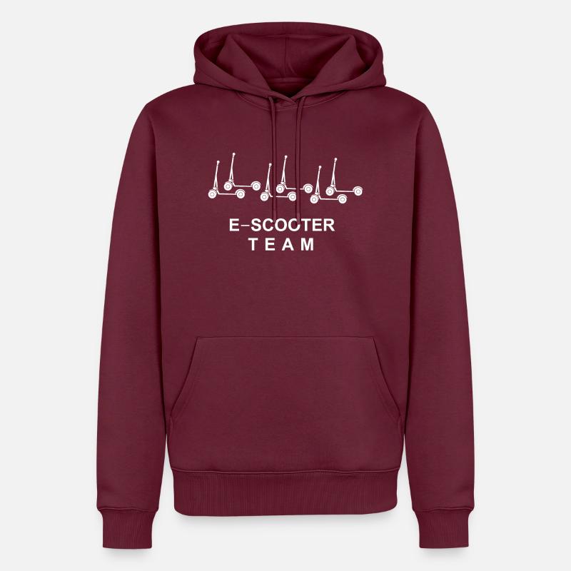 E-Scooter E-Roller Scooter - Sweat à capuche Premium bio Homme - bourgogne