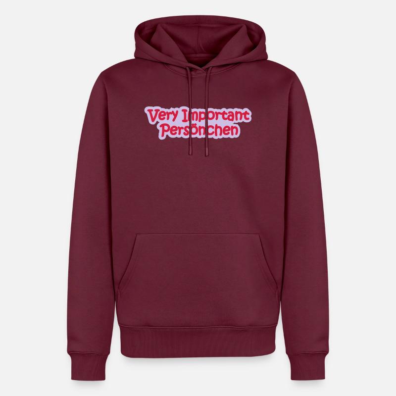 VIP Babysprüche - Männer Premium Bio Hoodie - Burgunderrot