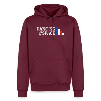 Dancing Dance Music - Männer Premium Bio Hoodie - Burgunderrot - Vorne - Nico (187cm)