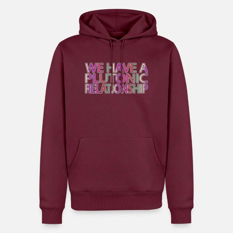 blagues télescopes déclaration astronomie - Sweat à capuche Premium bio Homme - bourgogne